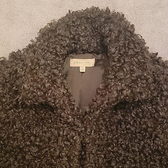 Philosophy green poodle coat sz med - Picture 10 of 11